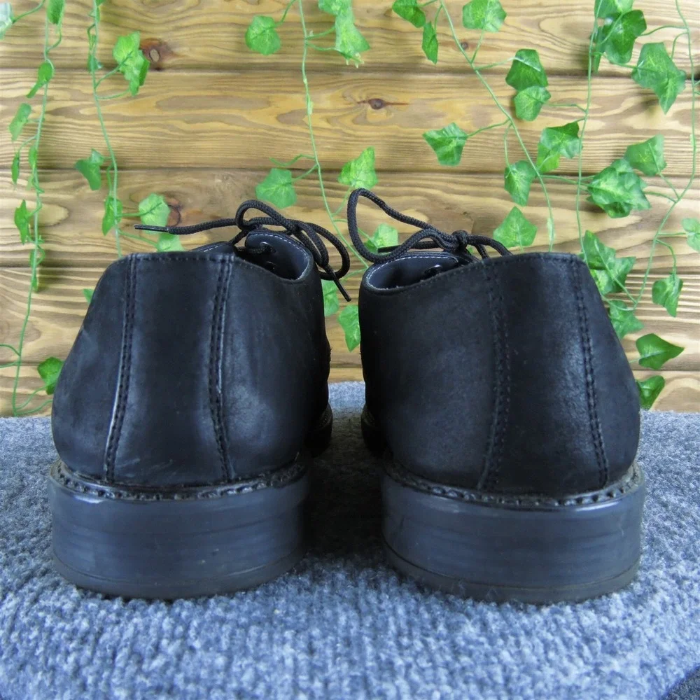 Nunn Bush Men's Derby Oxfords Black Leather Size 10 Medium Gently‎ Used 2025